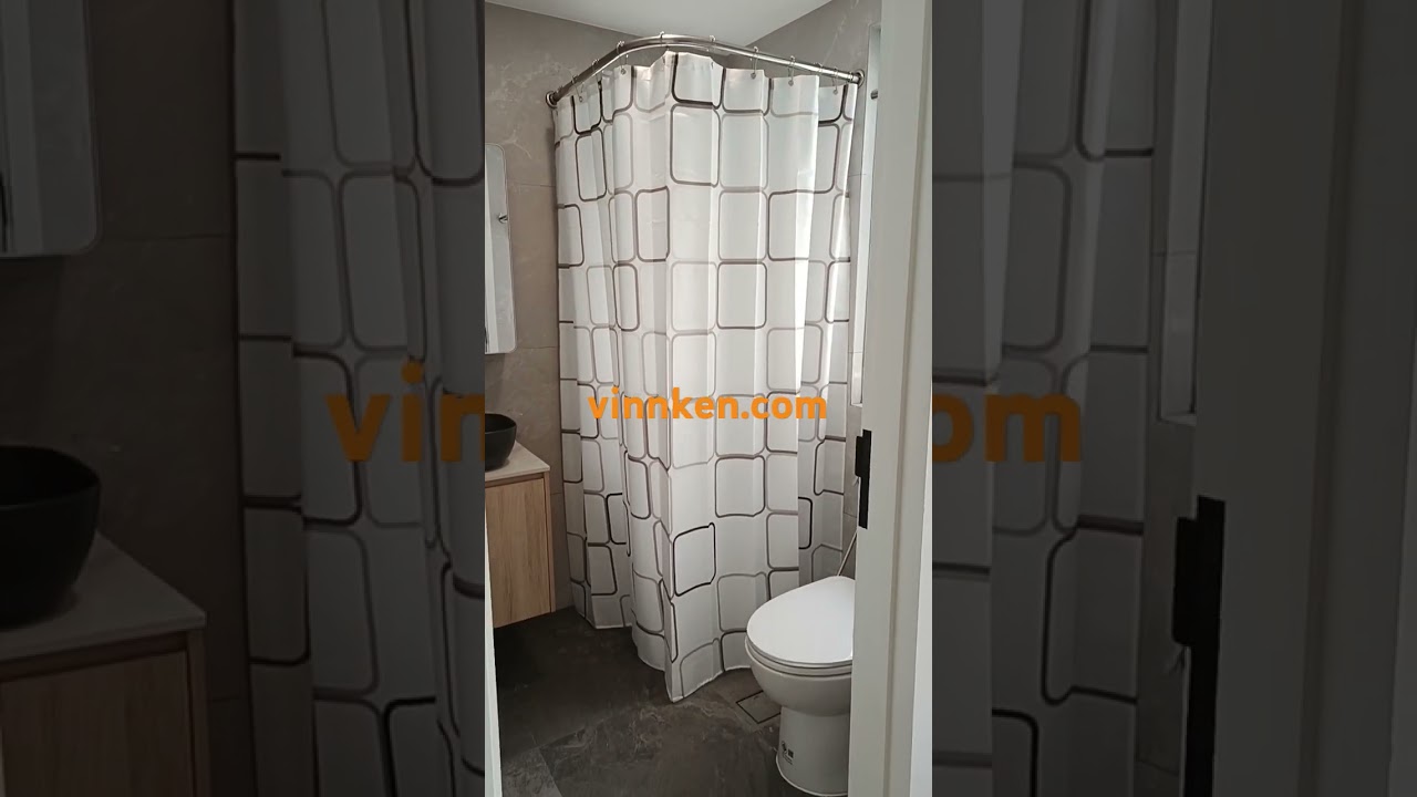 Binjai Crest 217 Jalan Kampong Chantek | L-shaped Silver Shower Curtain Rod