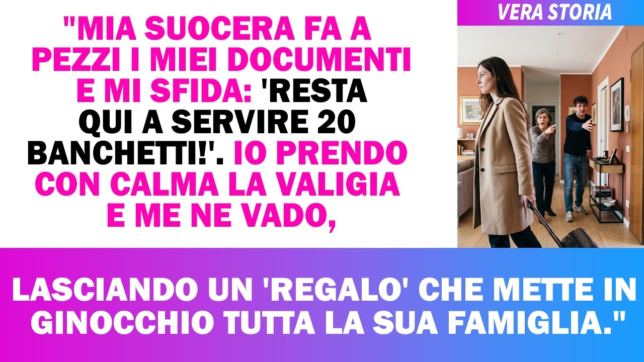 Il coltello affondava nel granchio crudo quando ho sentito la voce di mia suocera dal soggiorno: "Ho buttato tutto nel water e ho tirato lo sciacquone." Ero tornata prima a Milano, il 22 dicembre,...