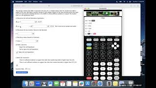 One Sample Hypothesis Test Mean Problem- Calculator Cheat Method