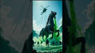 Giant Horse Controls a FLOOD of Green Juice! #GiantHorseRescue #GreenJuice #AIAnimation #Milions #ai