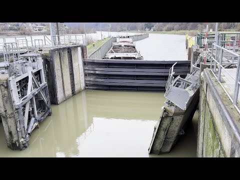 Güterschiff rammte das