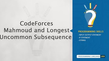 CodeForces - Mahmoud and Longest Uncommon Subsequence