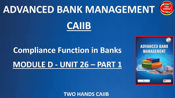 MODULE D UNIT 26 PART 1 I ADVANCED BANK MANAGEMENT CAIIB I ABM I TWO HANDS CAIIB I  CAIIB