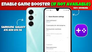 How to Enable Game Booster In Samsung A16 - Activate Game Mode (100% Working)