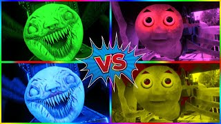 CHOO CHOO CHARLES  VS CURSED THOMOS EXE 4 COLORS 4 MUSIC🎧