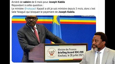 JOSEPH KABILA IMPAY DEPUIS 6 MOIS  QUI LA FAUTE