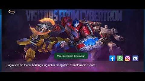 draw event mobile legends x Transformers phase 1