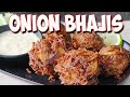 Onion bhajis crispy coated soft centered onion bhajis easiest recipe ever