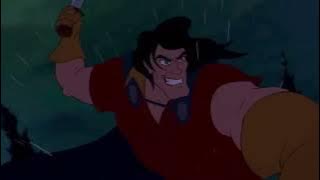 Beauty and the Beast Gaston dies [Audio Description]