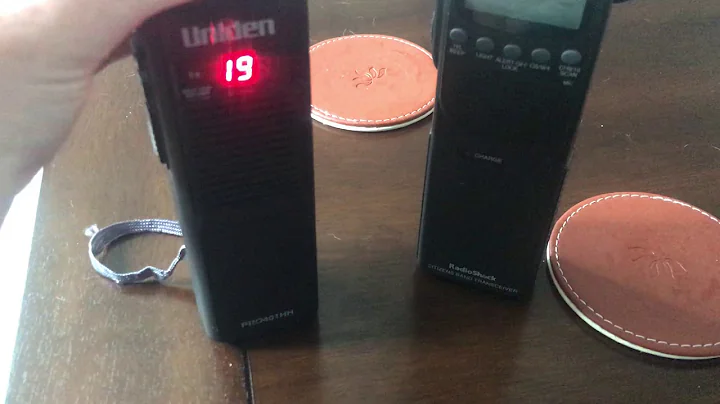 Uniden PRO401HH RadioShack TRC-241 Cobra HA-TA Telescopic CB Antenna vs. 27 MHz Rubber Duck