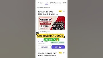 pw parakram 2.0 gate 2026 batch E(electrical) discount couponcode 2025 : #pwcouponcode #gate2026 #pw