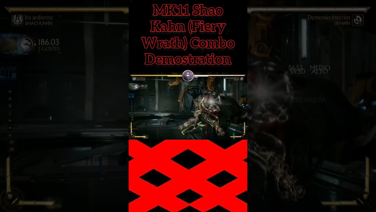 Mortal Kombat 11 Shao Kahn (Fiery Wrath) Combo Demostration by: Haider Terrafaux|