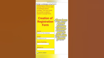 Iframe In HTML #iframes #informationtechnology #html