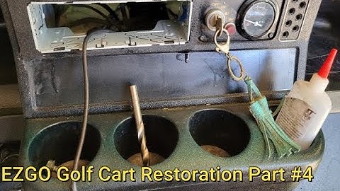 EZGO Golf Cart Restoration Part #4  (Antenna/Stereo Bracket DIY Install + Tips)