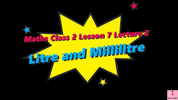 Maths Class 2 Lesson 7 Lecture 2 Jugs and Mugs   Litre and Millilitre CBSE Math Magic Monica Chadha