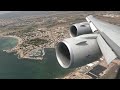Lufthansa Retro Jumbo Boeing 747-8I D-ABYT Takeoff Palma de Mallorca 2021 / 07 / 24
