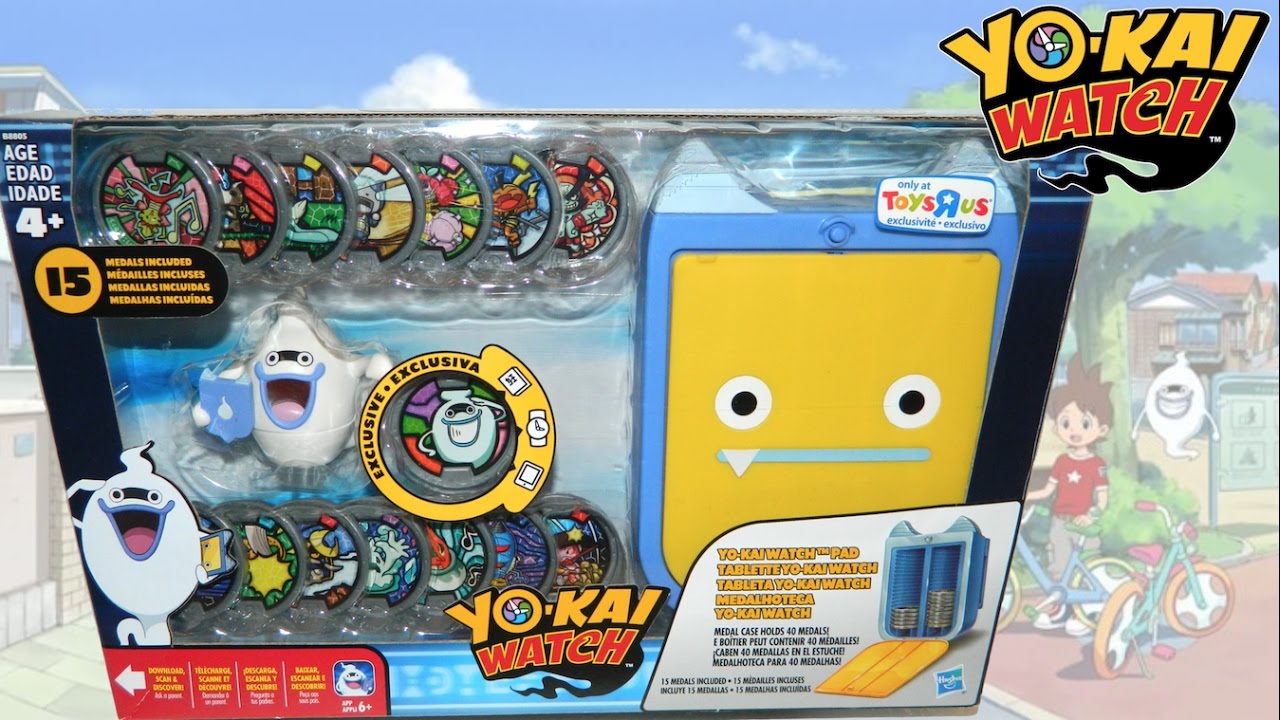 images Yo Kai Watch Whisper Pad yo kai watch pad set with 15 medals exclusive whisper figure