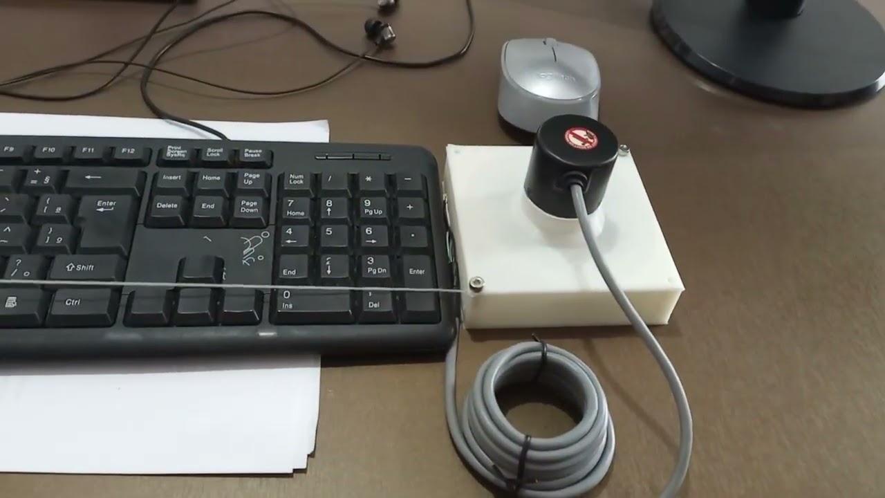 DIY draw-wire position sensor / Sensor de posição de fio