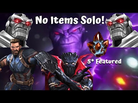 Endgame Thanos No Items Solo! + 5* Featured Crystal! – MCOC