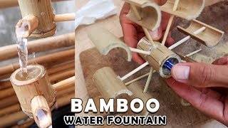 DIY Bamboo Water Fountain | Amazing Bamboo Waterfall Fountain