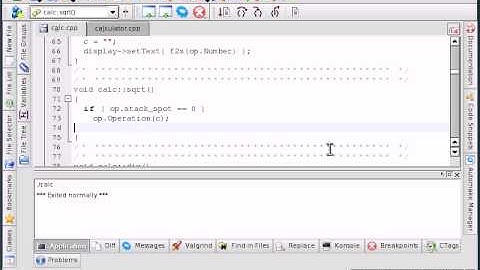 Linux Calculator 15 KDEvelop Part 5
