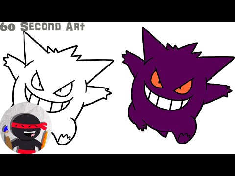 How To Draw Gengar  Pokemon