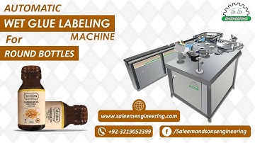 Automatic Wet Glue Labeling Machine | Paper Labeling Machine