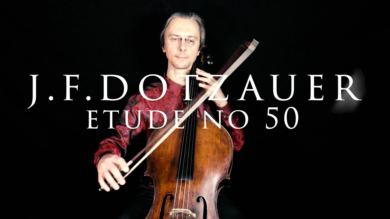 ドッツァウアーエチュードNo.50from 113 Etudes for CelloBook2🎻速いテンポと遅いテンポ