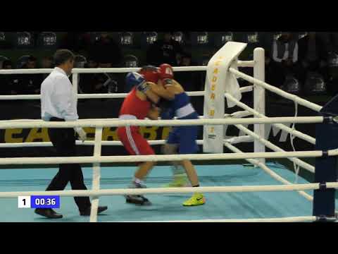 (52kg)Youth GEO Boxing 15-11-2019 Quarterfinal RED Elvin KAKHRAMANOV  Tb.VS BLUE Arkadi JINISYAN Ak.