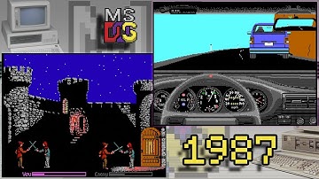 20 MS-DOS games released in 1987 - in under 5 minutes