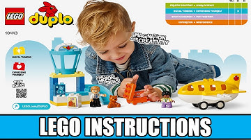 LEGO Instructions - Duplo - 10443 - First Time at the Airport - First Time