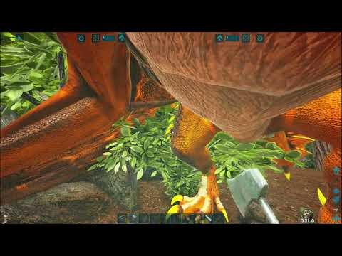How to get organic polymer from honey cave crystal isles map Ark Survival Evolved - Oglah gameplay