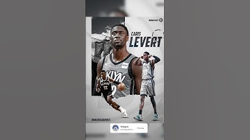 Day 44 Sports poster design | Easy poster design in photoshop #brooklynnets #nba  #shorts