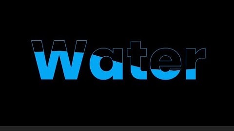 Pure CSS3 Water Wave Text Animation Effects Using CSS Clip-path