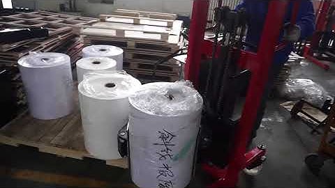 200kg Hydraulic Manual Paper Roll Stacker Forklift for transferring