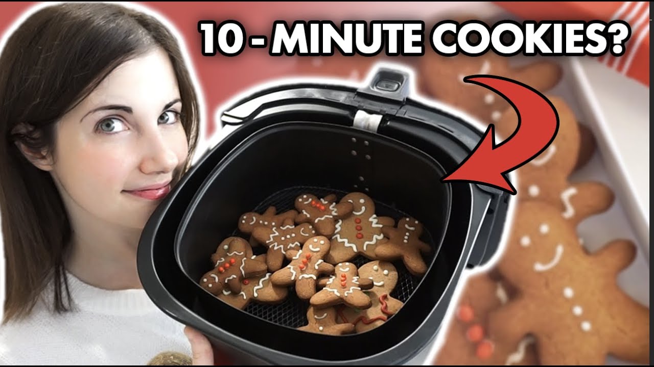 Air Fryer Gingerbread Cookies (feat. emmasgoodies) Pop Kitchen YouTube