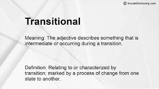 Transitional Meaning