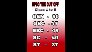 BPSC TRE CUT OFF #bpsccutoff #bpscteacher #bpscexam2023 #bpsctre teacher cut off l bpsc tre cut off