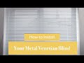 How to fit metal venetian blinds  blindsbypost 