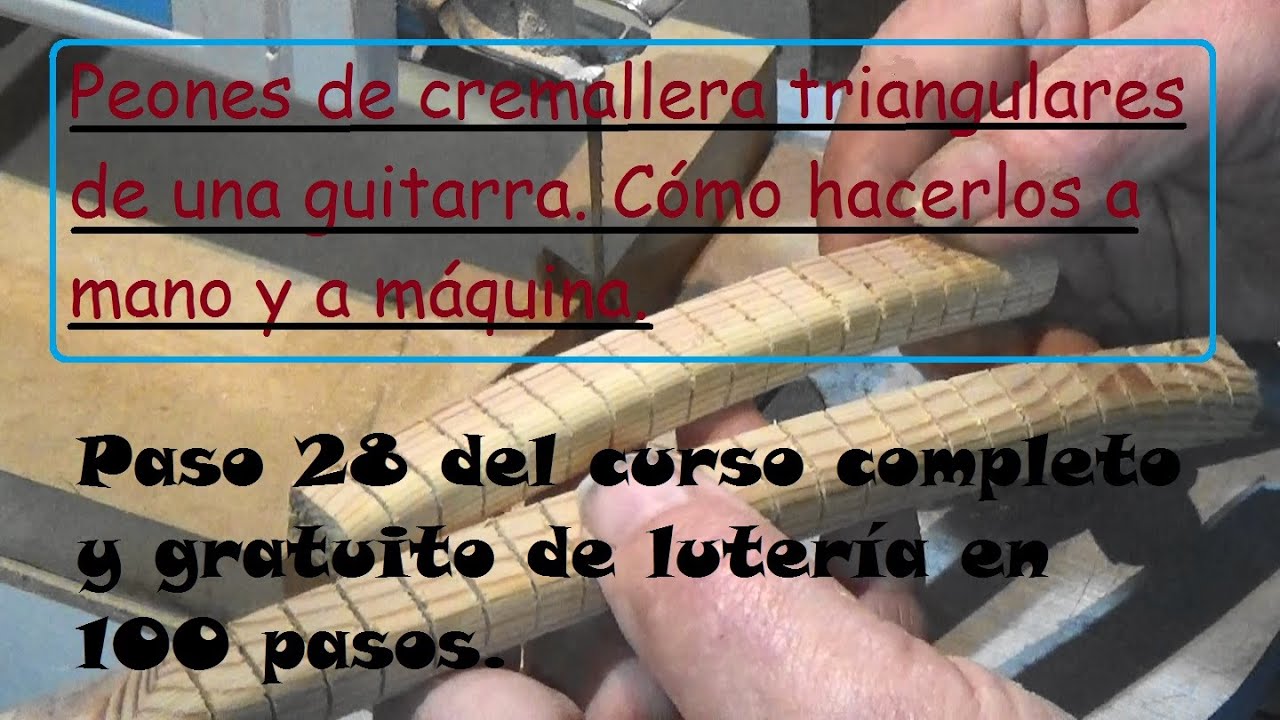 Peones de guitarra, cómo hacerlos.