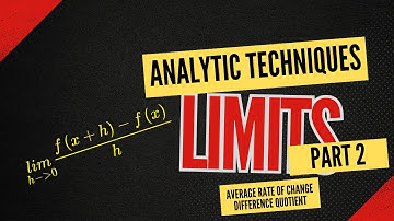 Analytic Techniques for Finding Limits of Functions - Part 2 | AP Calculus Lesson