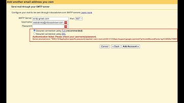 Authentication failed. Please check your username/password.