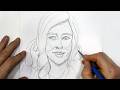 How to Draw Hair - Pretty Girl with Long Braid