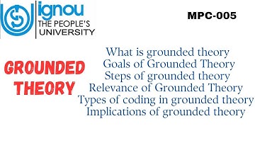 Grounded Theory (MPC-005)