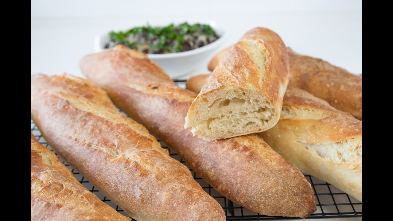 מתכון לבגט רך מבפנים קרנצ'י מבחוץ