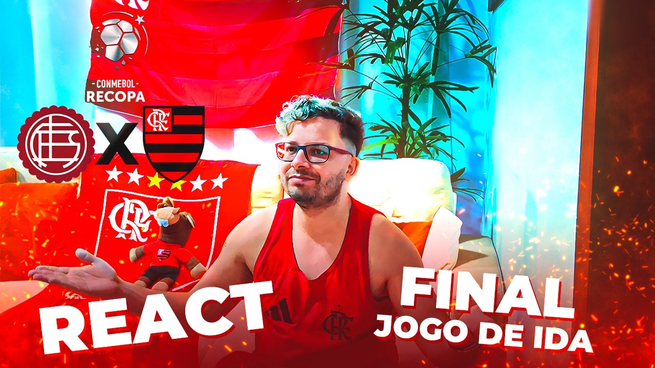 VOLTA LOGO FLAMENGO DE 2025! REACT LANÚS x FLAMENGO 🔴⚫ RECOPA SUL-AMERICANA - FINAL JOGO DE IDA
