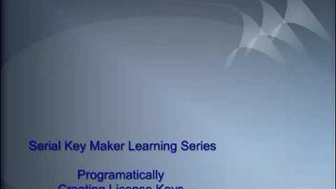 Programatically Generating License