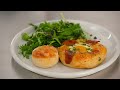 Garlic Chive Biscuit Nests