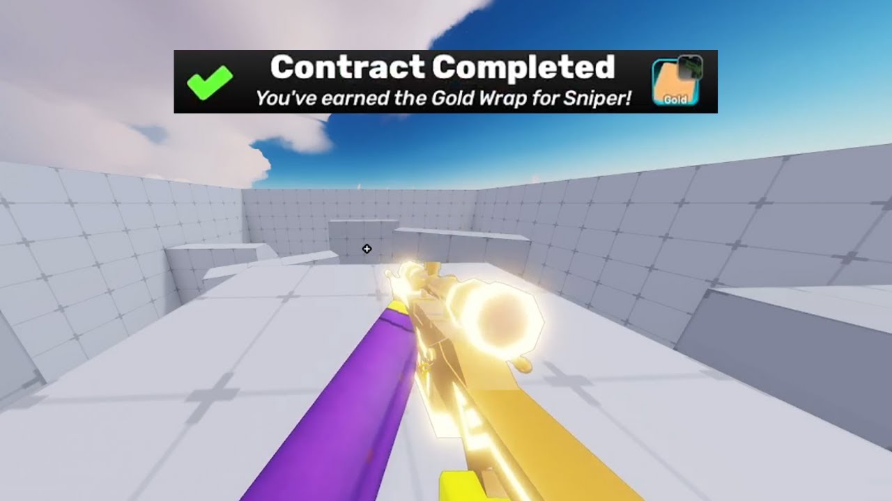 Getting golden sniper on Roblox Rivals - YouTube