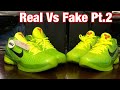 Nike Kobe 6 Protro Grinch Real Vs Fake Pt.2 with correct pairs